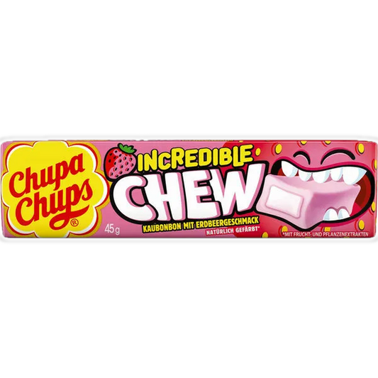 Chupa Chups Incredible Chew Erdbeere 45g