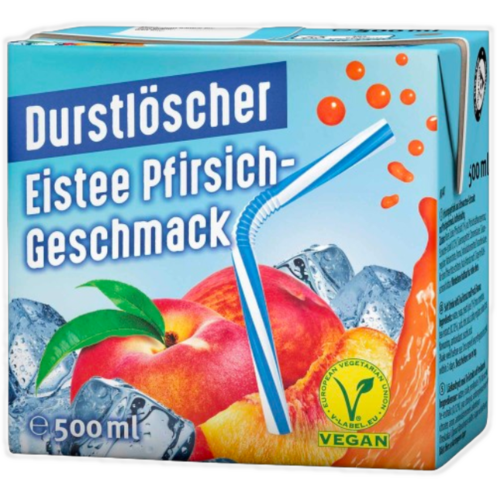 Durstlöscher Eistee Pfirsich Geschmack 500ml