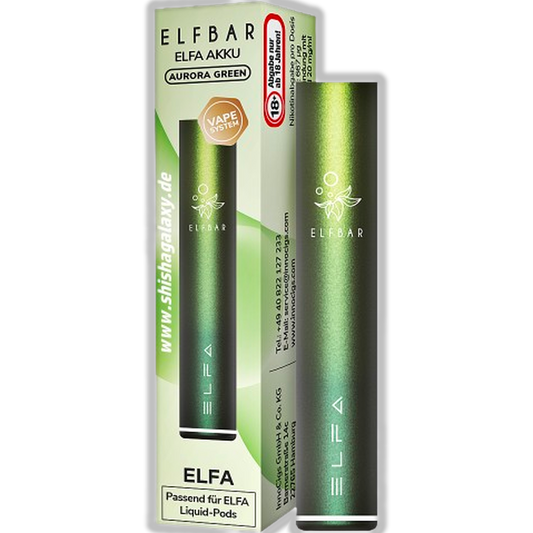 Elfbar Elfa Akku Aurora Green