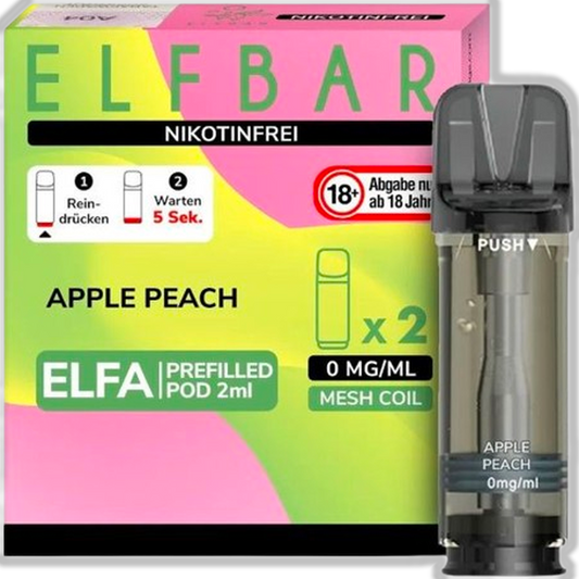 Elfbar Elfa Pod Nikotinfrei Apple Peach