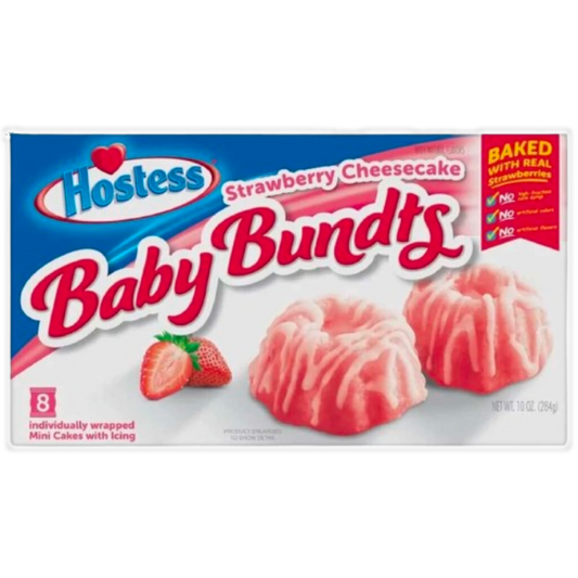 Hostess Baby Bundts Strawberry Cheesecake 284g