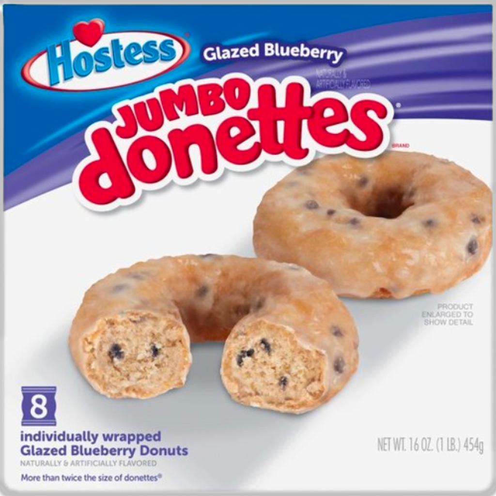 Hostess Jumbo Donettes Glazed Blueberry 454g