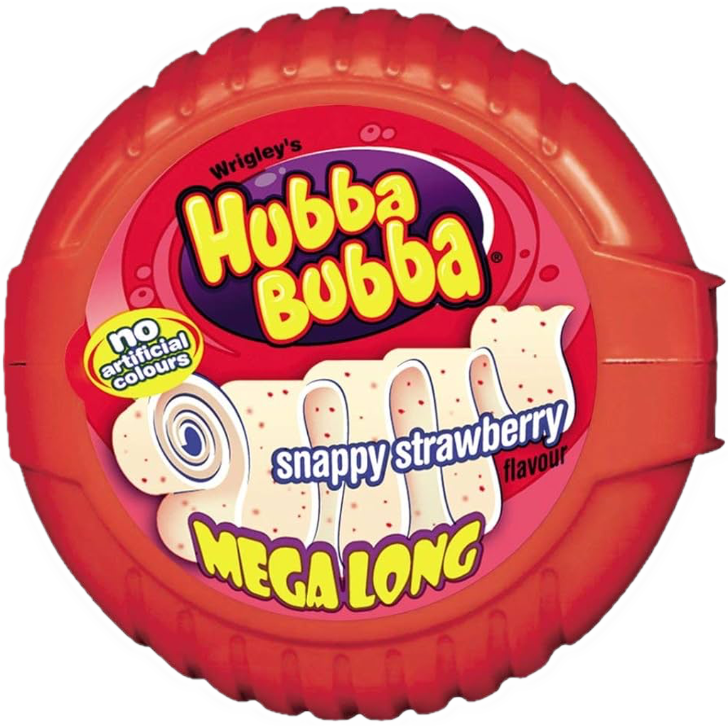 Hubba bubba Strawberry Mega Lang 56g