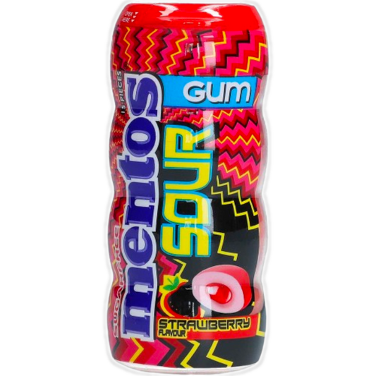 Mentos Sour Gum Strawberry 15er 30g