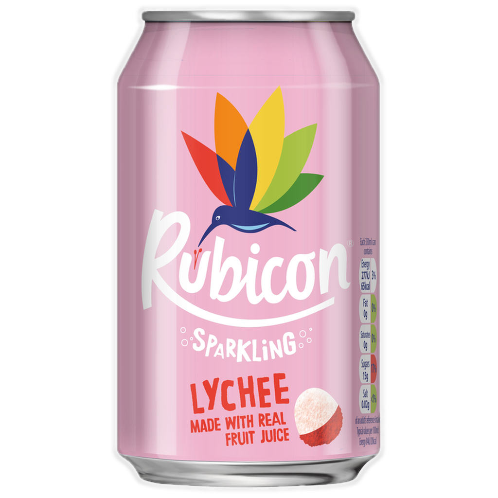 Rubicon Sparkling Fruit Juice Lychee 330ml