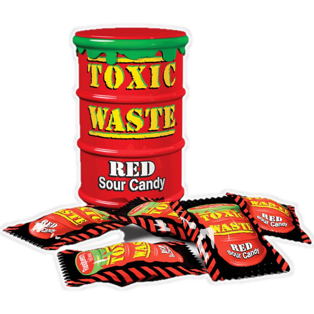 Toxic Waste Red Sour Candy 42g