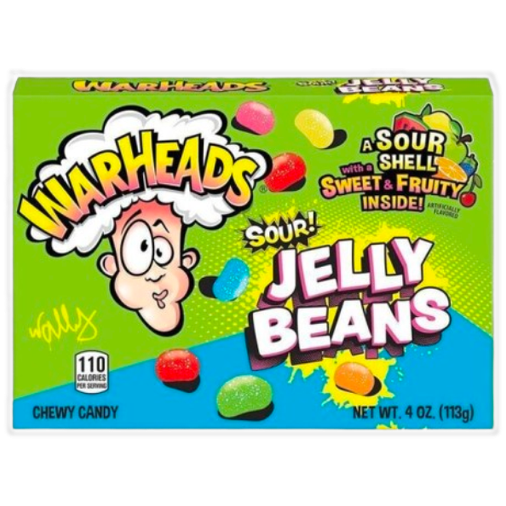 Warheads Sour Jelly Beans 113g