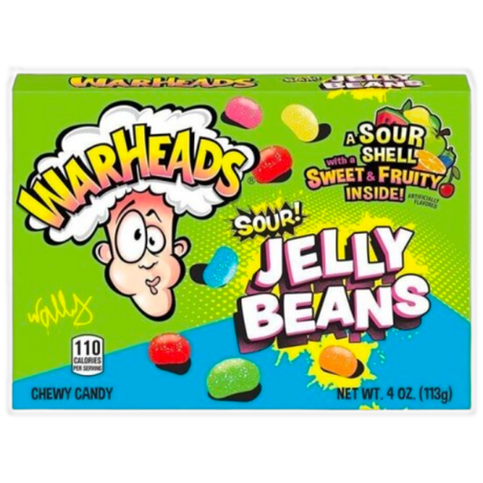 Warheads Sour Jelly Beans 113g