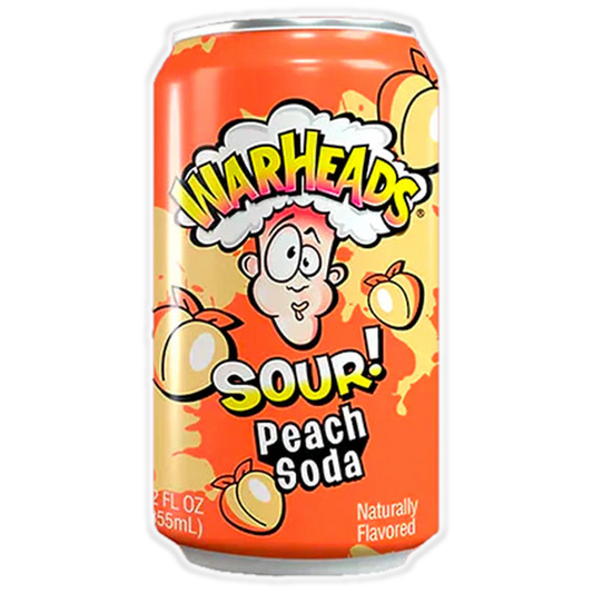 Warheads Sour Peach Soda 355ml