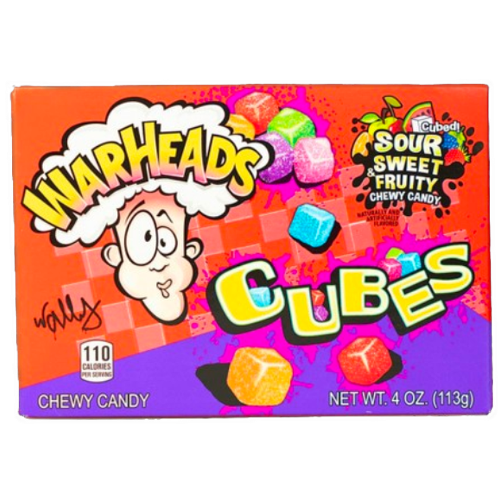 Warheads Sour Sweet Fruity Cubes 113g