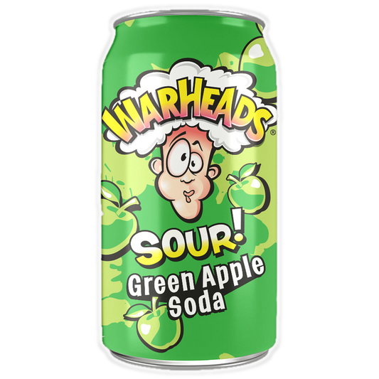 Warheads Sour! Green Apple Soda 355ml