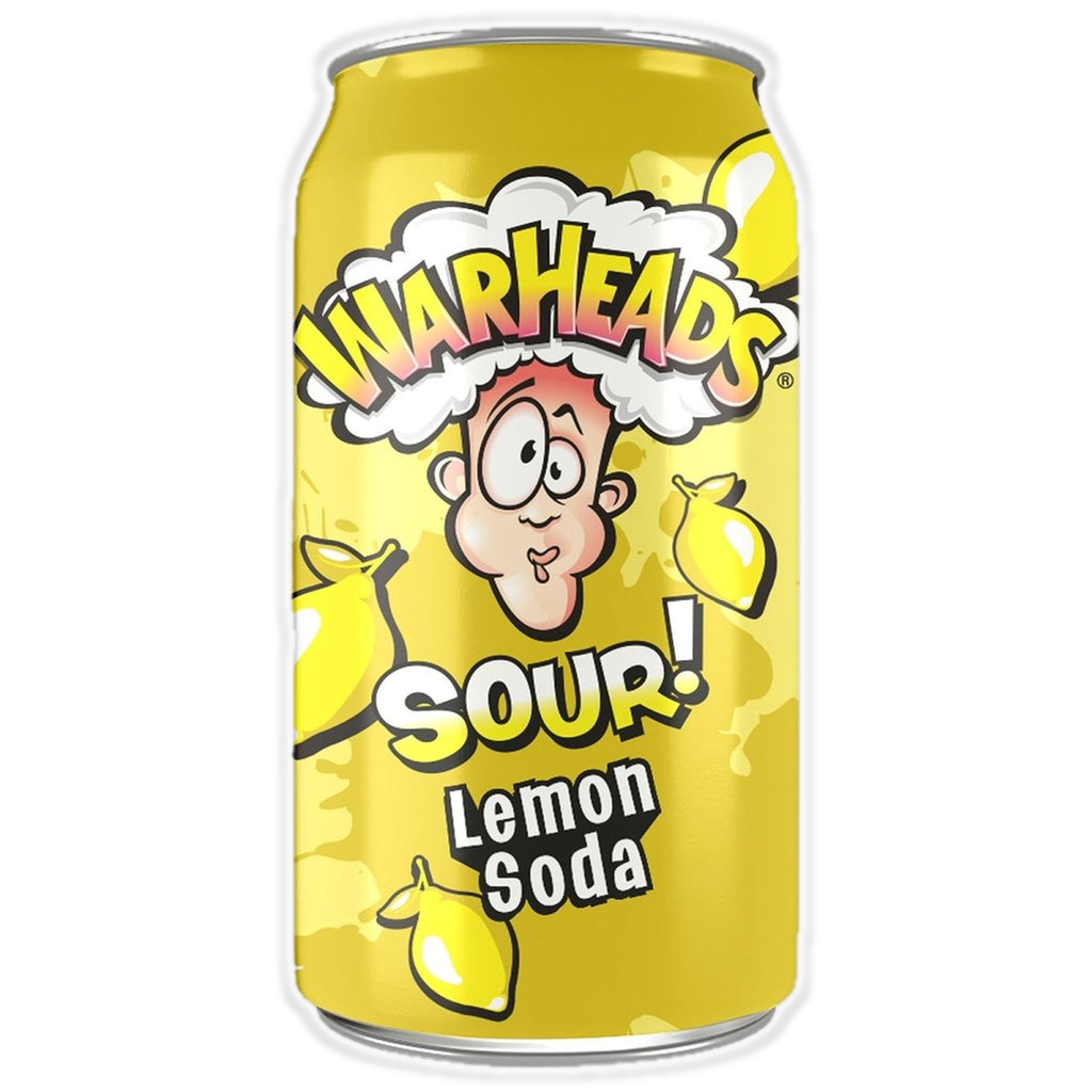 Warheads Sour! Lemon Soda 355ml