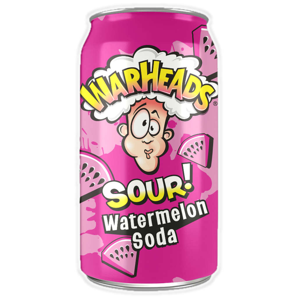 Warheads Sour! Watermelon Soda 355ml